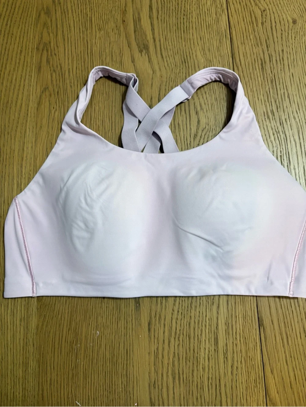 lululemon athletica Pale Pink Crisscross Medium-Impact Sports Bra